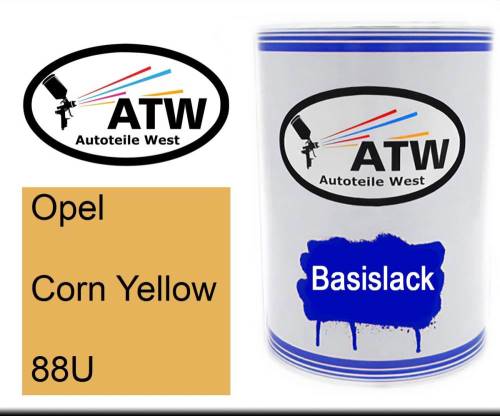 Opel, Corn Yellow, 88U: 500ml Lackdose, von ATW Autoteile West.